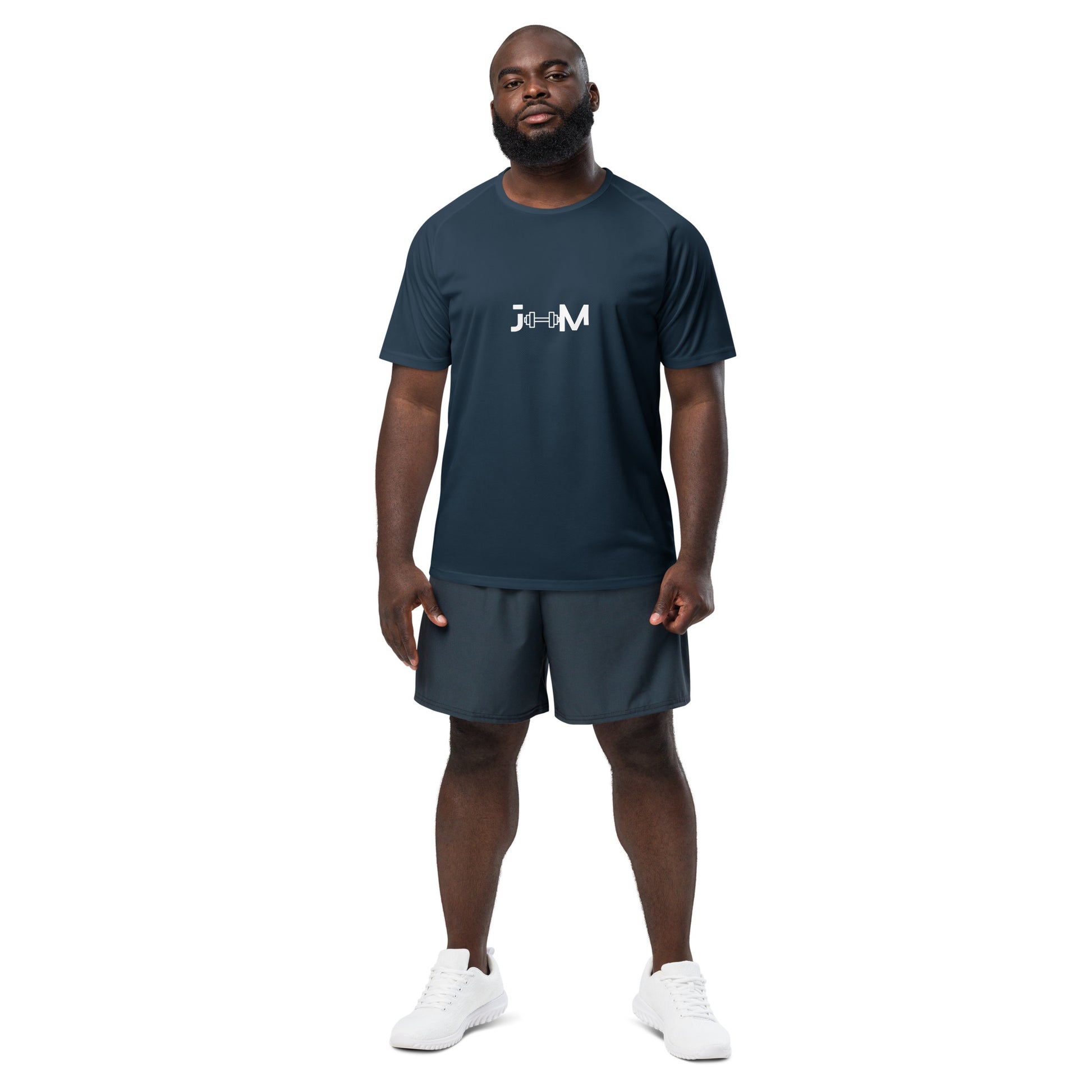 Branded Gym T-Shirt with Front Printed Logo - Gym Apparel - JMape