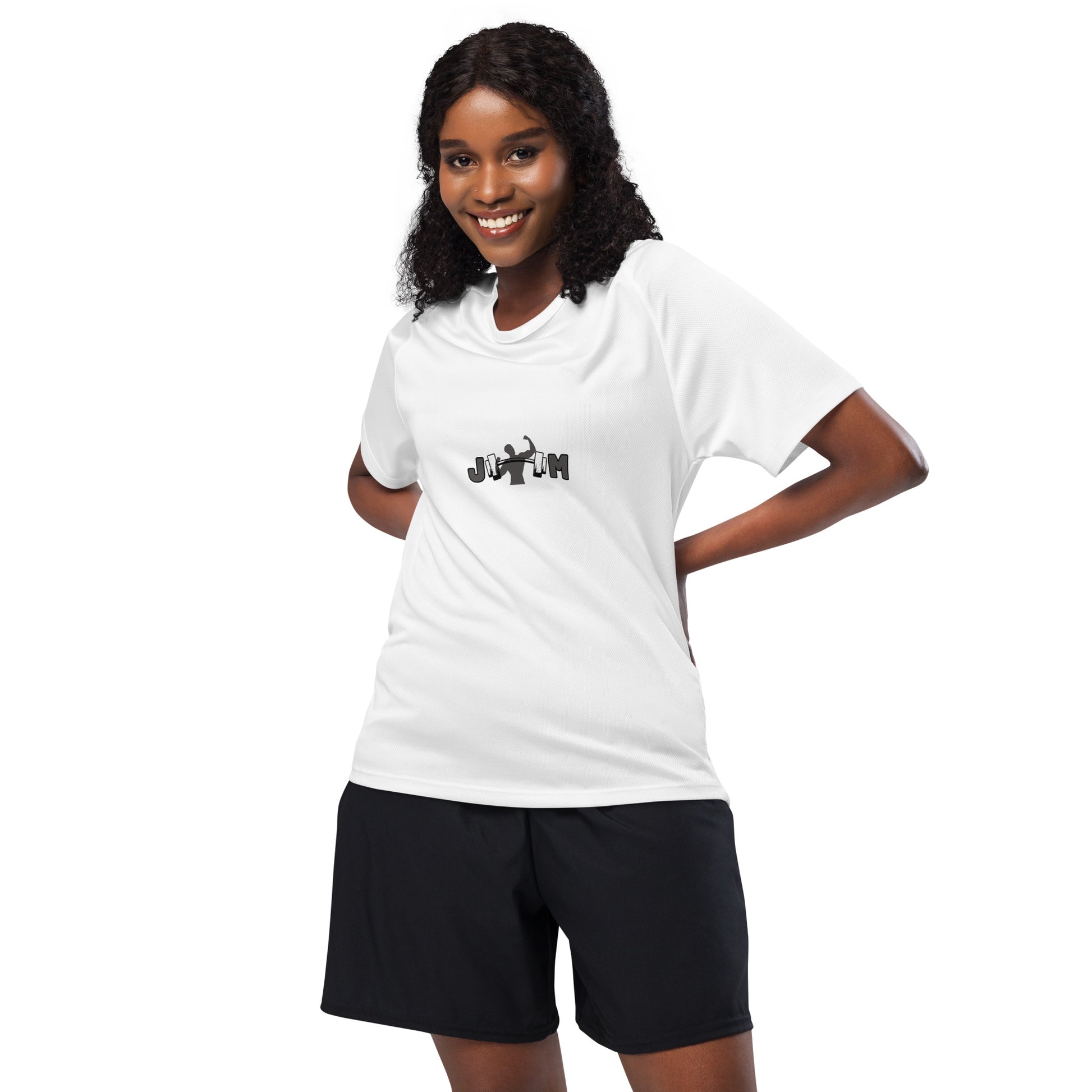 Branded Gym T-Shirt with Front Printed Logo - Gym Apparel - JMape