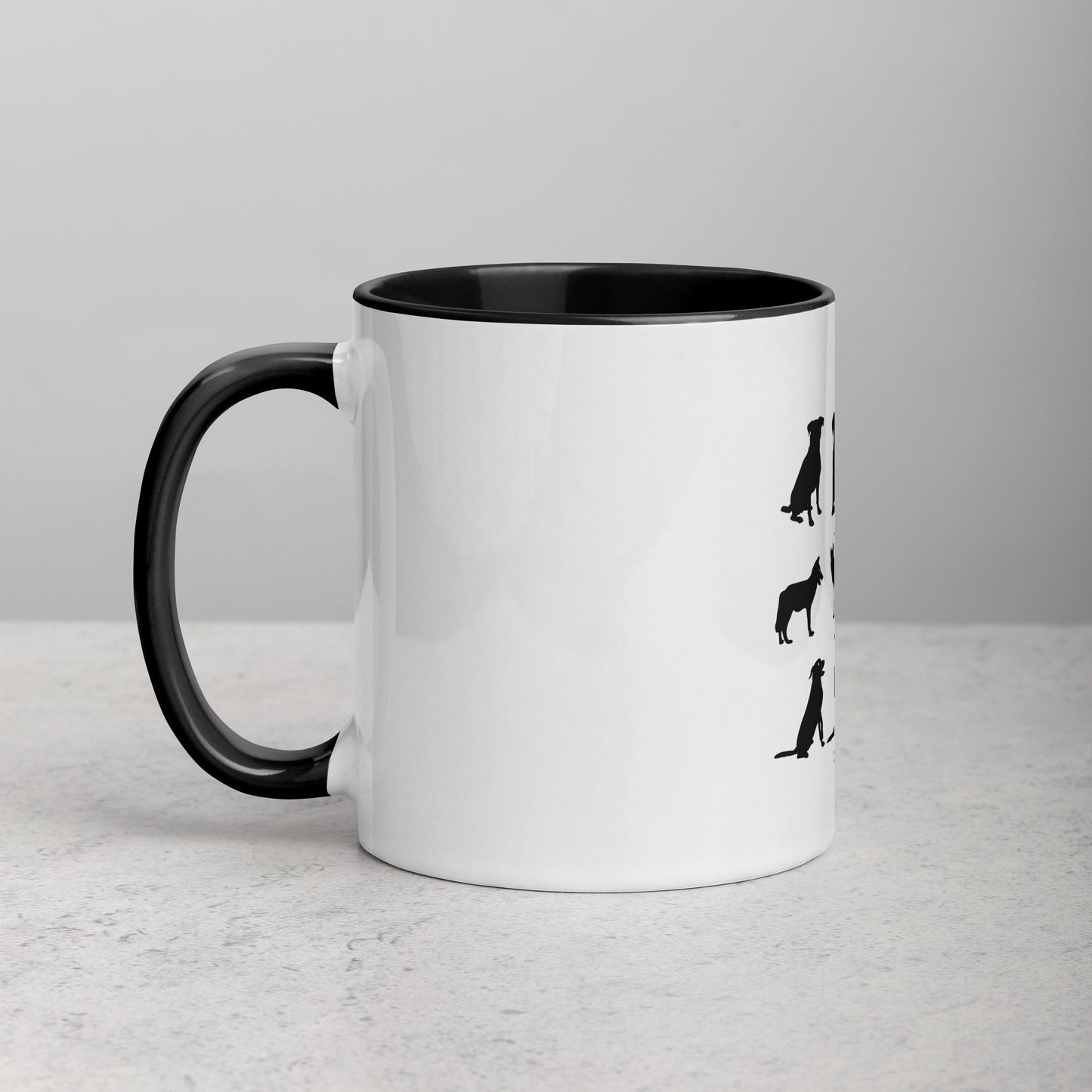 Dog Lover Mug with Colour Inside - Dog Lover Merchandise - JMape