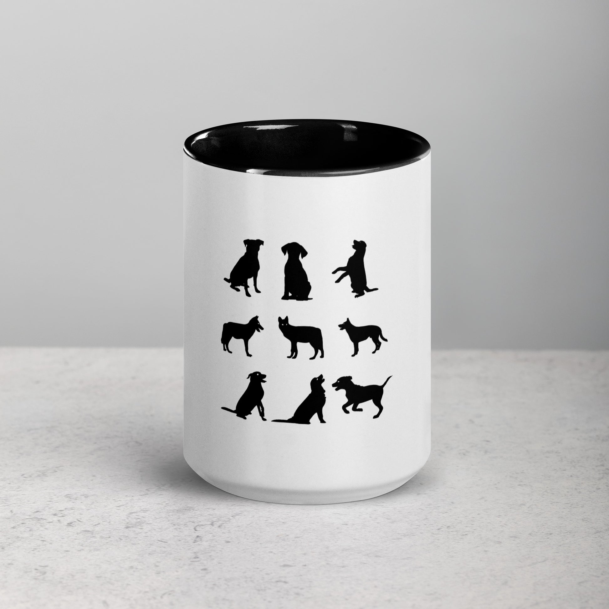 Dog Lover Mug with Colour Inside - Dog Lover Merchandise - JMape